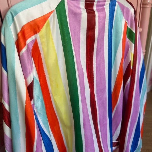 Never Fully Dressed Suki Rainbow Stripe Bomber Curve - Picture 7 of 10